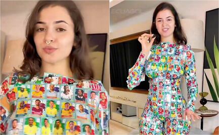Kerolay Chaves, influencer brasileña cubre su cuerpo con más de mil estampas del Mundial