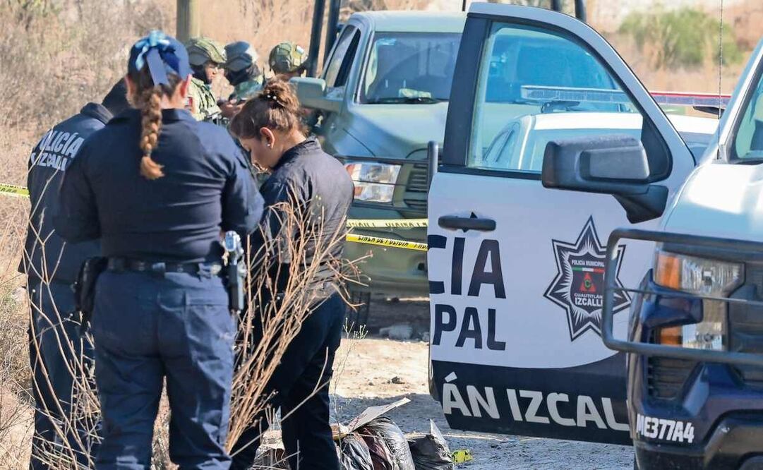El cuerpo tenía escrito un mensaje intimidatorio a la altura del pecho. Foto: Axel Sánchez / EL UNIVERSAL