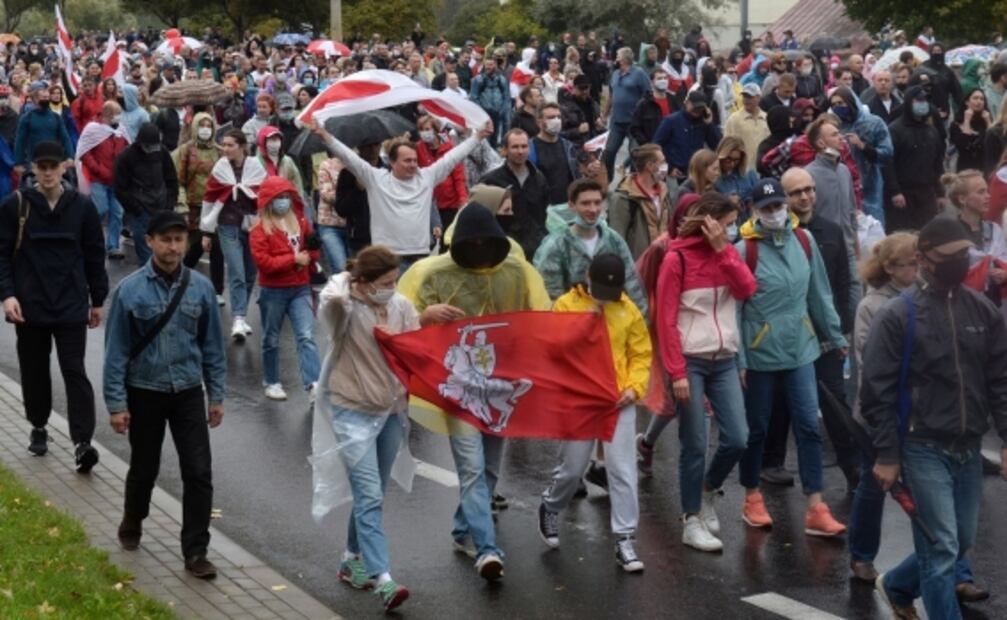 Detienen a 200 personas en nueva manifestación contra Alexander Lukashenko en Bielorrusia