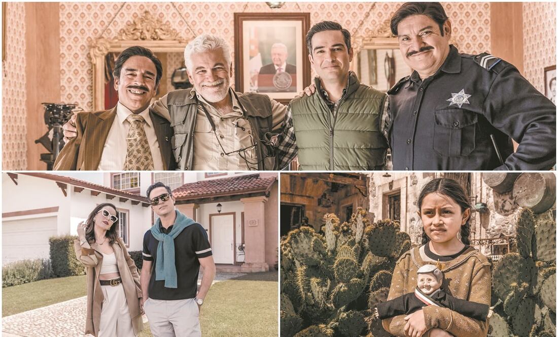 Estrada y sus actores: Damián Alcázar, Poncho Herrera y Joaquín Cosío