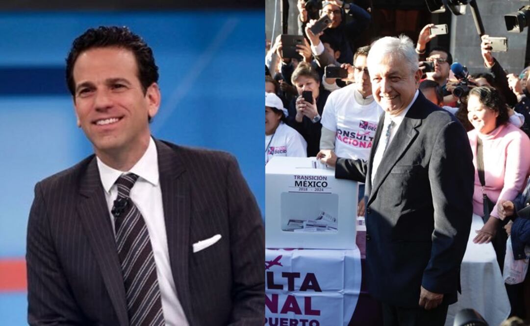 Carlos Loret de Mola y el presidente electo, Andrés Manuel López Obrador. Foto: Especial