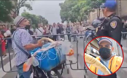 De despachar a Sheinbaum a atacar a policías: Él es "El Puro Veneno", tiktoker que vende tacos de canasta