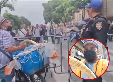 De despachar a Sheinbaum a atacar a policías: Él es "El Puro Veneno", tiktoker que vende tacos de canasta