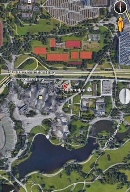 Mapa. Zona del tiroteo en Alemania