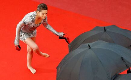 Kristen Stewart se quita los tacones en Cannes