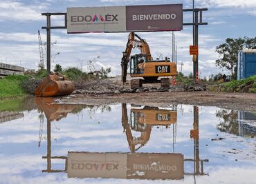 Inicia demolición de puente vehicular en Neza; está dañado desde el sismo de 2021