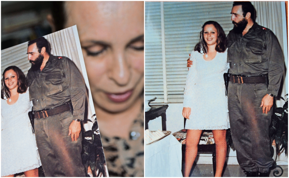 Fidel acompañó a su hija con discreción en su boda, en 1973. Fotos: EFE