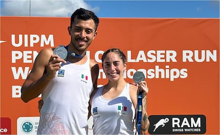 Tamara Vega y Lorenzo Macías ganan medalla de plata en Campeonato Mundial de Pentatlón Moderno