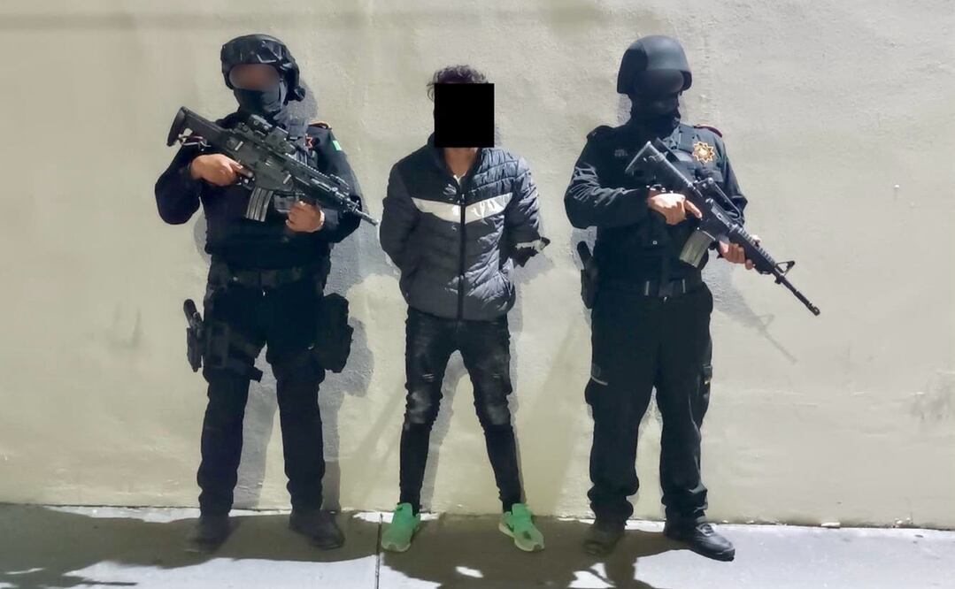 Fuerzas federales y policías estatales detuvieron en Galeana a un presunto integrante de un grupo del crimen organizado. Foto: Especial