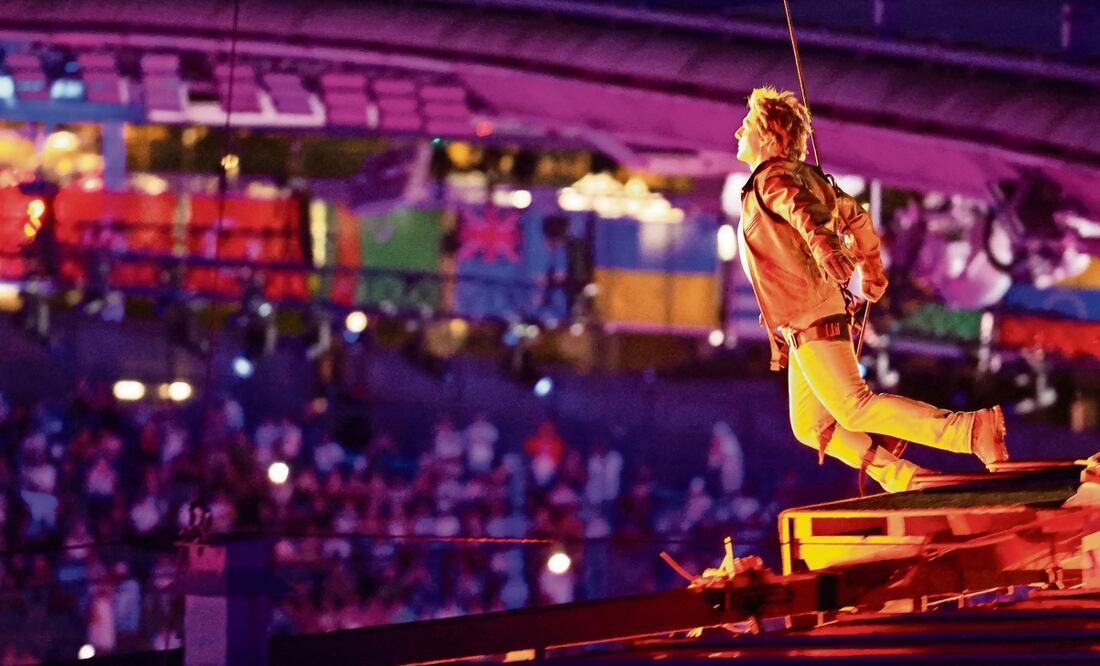 Cruise realizó un acto como en sus películas de acción. Foto: AFP