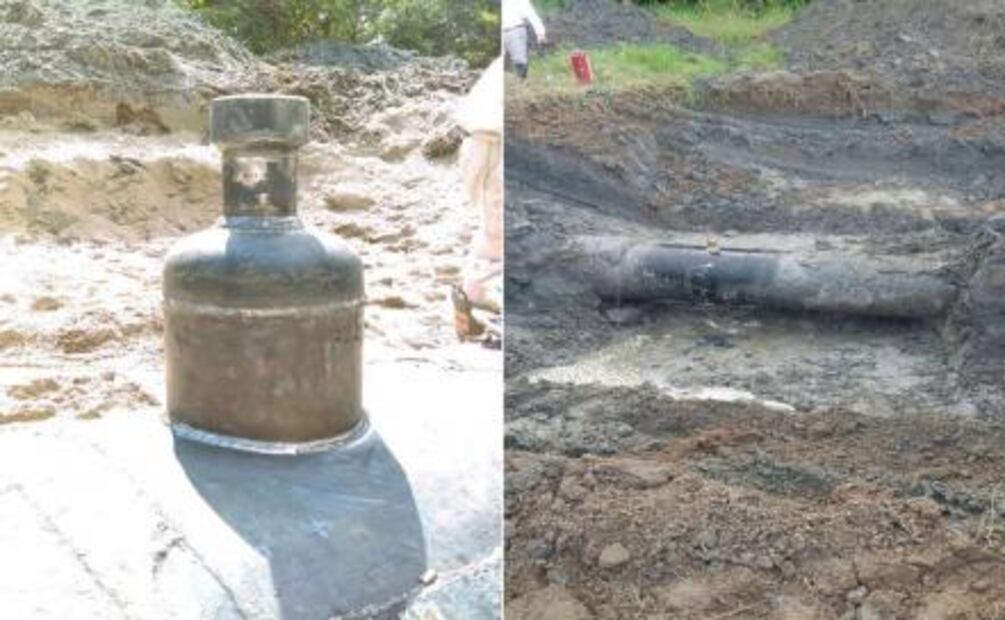 Pemex controla fuga de gas en toma clandestina en Tabasco