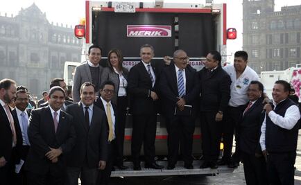 Entrega Mancera 76 camiones recolectores de basura