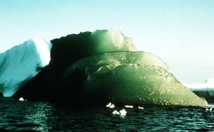 ¿Por qué hay icebergs verdes?