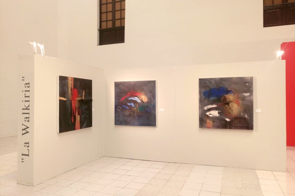 El pintor exhibe en Mérida 33 cuadros inspirados en obra del músico alemán (RODRIGO MENDOZA.EL UNIVERSAL)