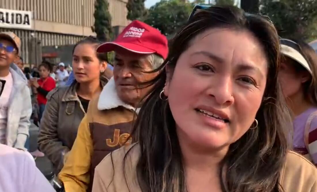 Mujer viaja desde Perú para visitar la Virgen de Guadalupe, de la cual es devota (11/12/2024). Foto: Alberto González / EL UNIVERSAL