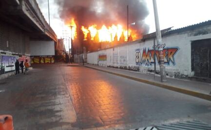 Se incendia bodega de ferrocarril en SLP; autoridades investigan causas