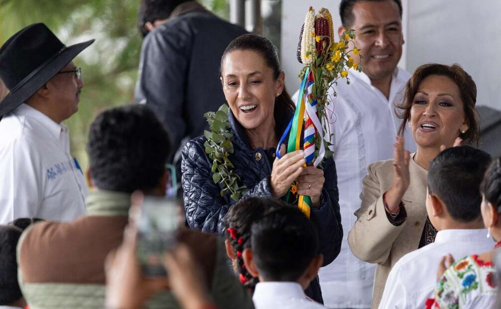 La presidenta Claudia Sheinbaum Pardo encabezó la Asamblea del Fondo de Aportaciones para la Infraestructura Social para Pueblos y Comunidades Indígenas y Afromexicanas (FAISPIAM), en San Pablo del Monte, Tlaxcala. Foto: Hugo Salvador/EL UNIVERSAL