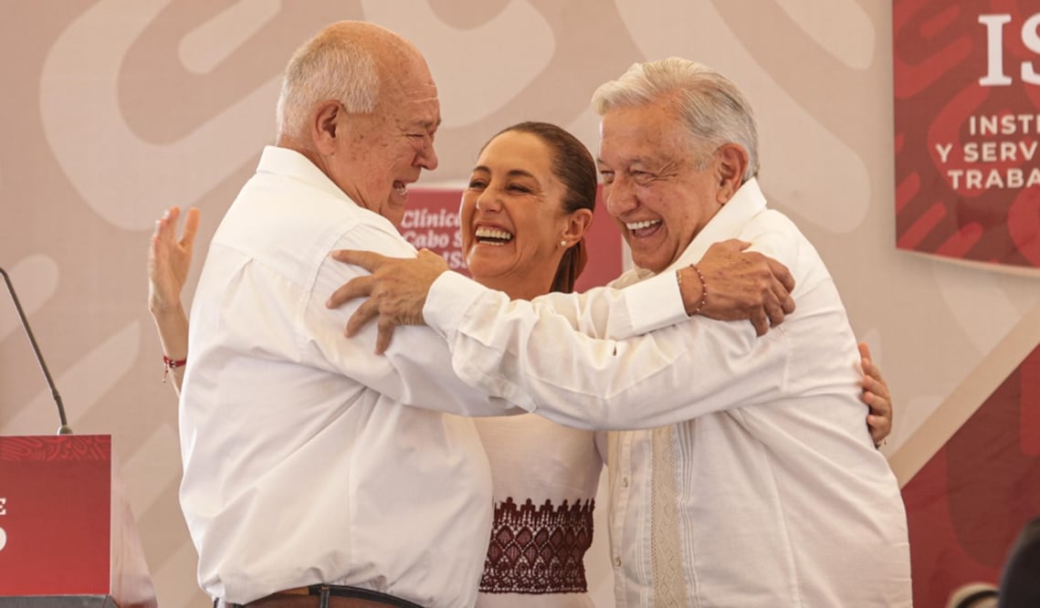 AMLO/Claudia Sheinbaum/Víctor Manuel Castro Cossio. Foto: Gabriel Pano/EL UNIVERSAL