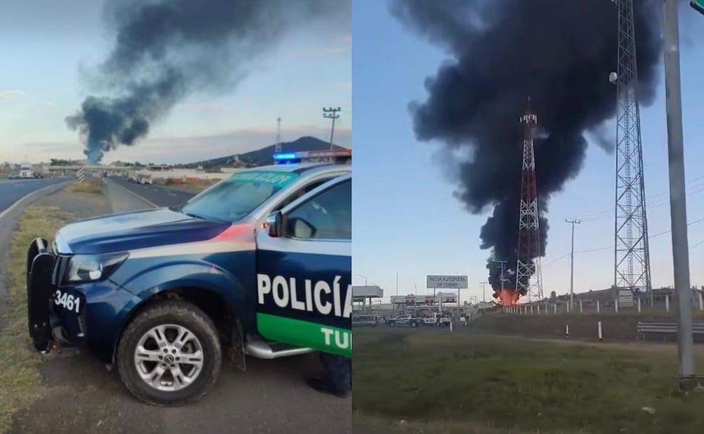 Explota pipa en la autopista, Mexico Tuxpan a la altura de Tulancingo Hidalgo.
Foto: Especial.