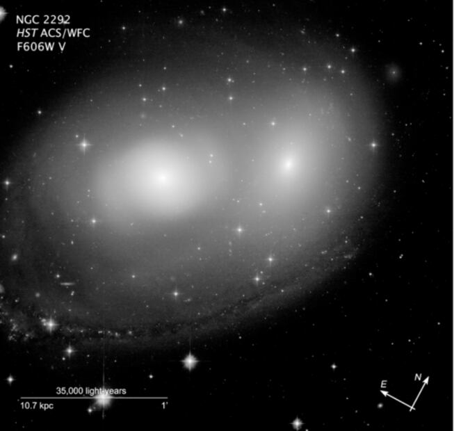 La NASA capta una "Gran Calabaza" en colisión de dos galaxias
