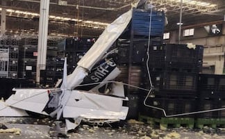 Se desploma avioneta dentro de empresa de Ramos Arizpe, Coahuila; se reportan dos lesionados