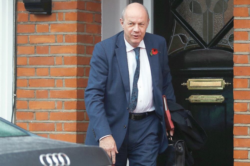 Damian Green, a quien una activista acusa de haberla manoseado (PETER NICHOLLS. REUTERS)