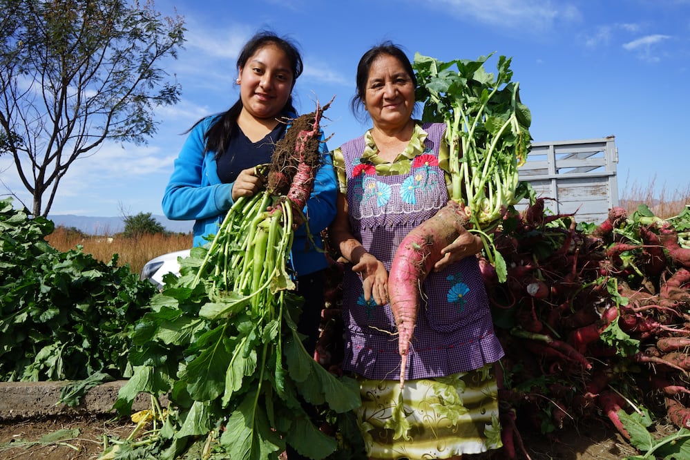 Laura (hija) y Francisca (madre) son artesanas. (Foto: Mariana Castillo)