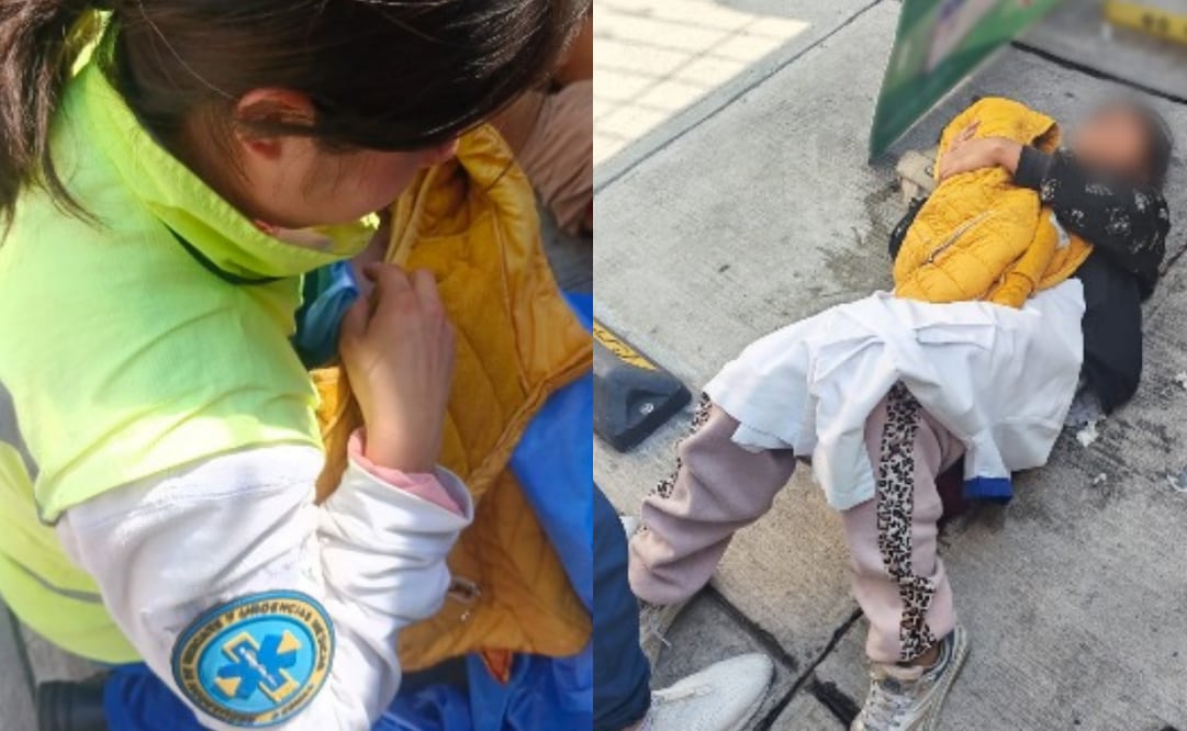 Policías de la SSC reciben a bebé en calles de la alcaldía Tlalpan; madre e hijo se encuentran sanos.
Foto: Especial.