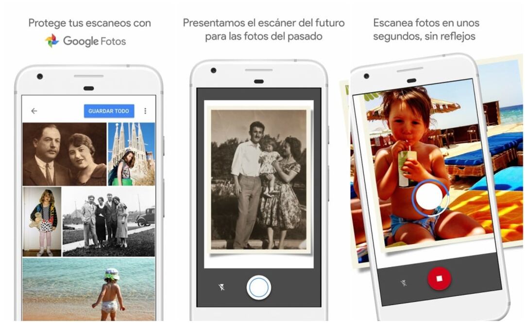Los escaneos quedan almacenados de manera automática en Google Photos