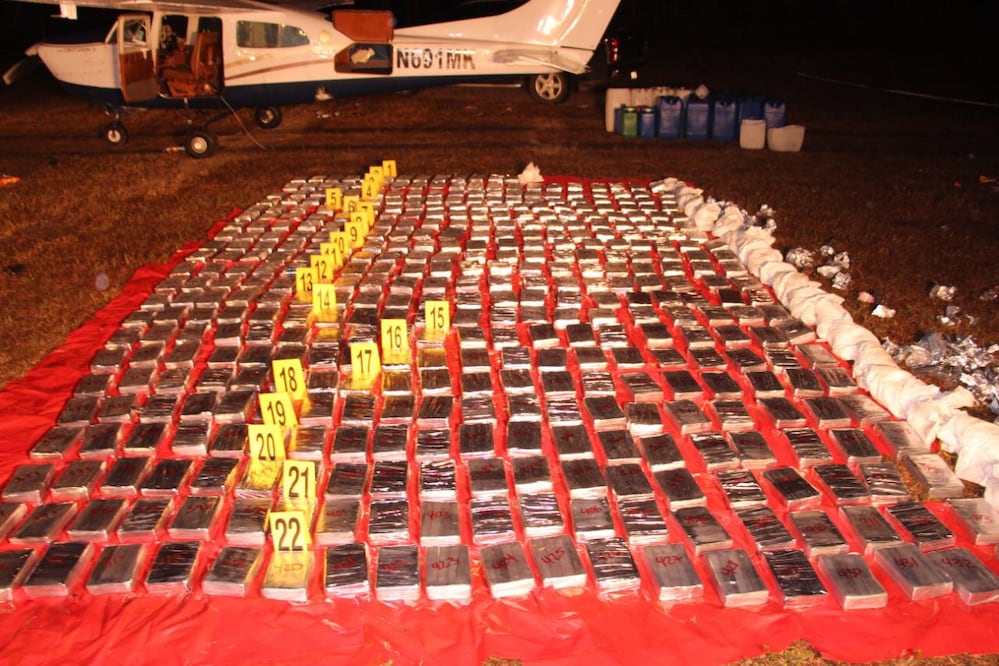 Decomisan 433 kilos de cocaína en Guatemala