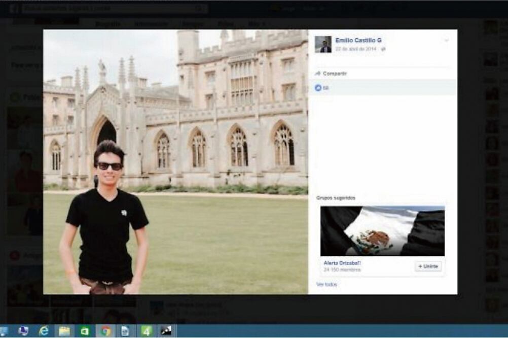 Los dos hijos de Jorge El Coco Castillo suben fotografías de sus viajes a la web (TOMADAS DE FACEBOOK)