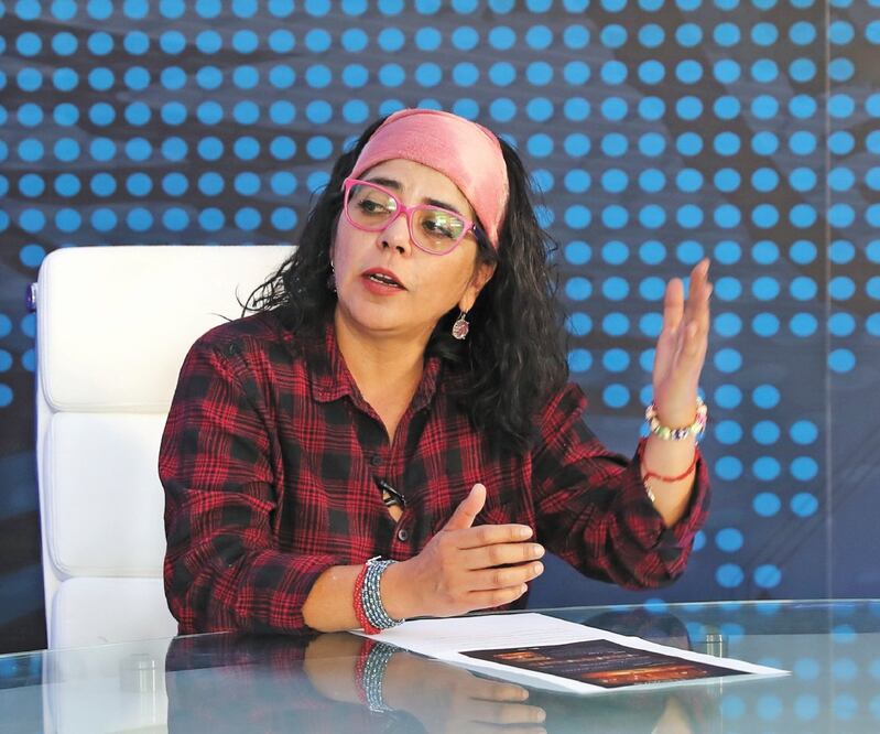 La activista Frida Guerrera señaló que en México hay una violencia sistemática contra las mujeres, quienes son violadas y asesinadas. Aseguró que poco se está haciendo para que esto pare. Foto: VALENTE ROSAS. EL UNIVERSAL