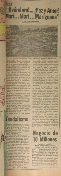 Avándaro tenía aval de Televisa y del gobierno