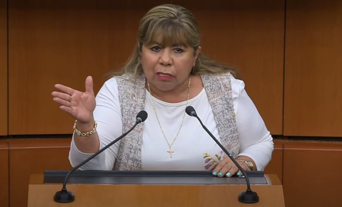 Graciela Gaitán Díaz, senadora del Partido Verde. Foto: Captura de pantalla