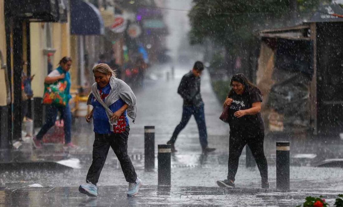 Lluvia en la CDMX. Foto: Diego Simón Sánchez / EL UNIVERSAL
