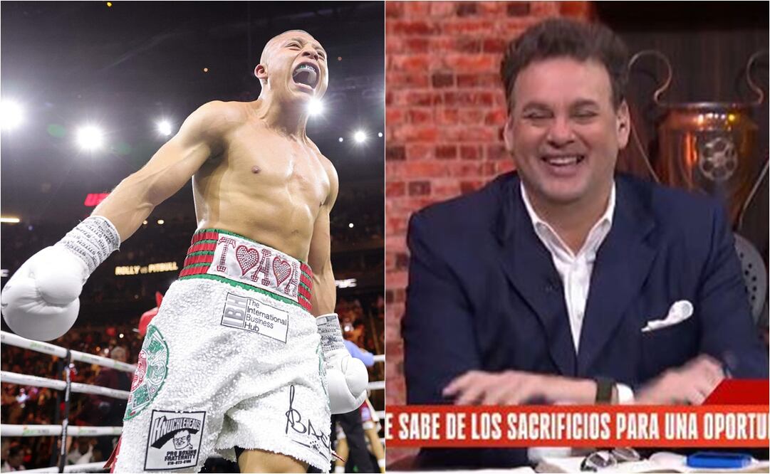 David Faitelson tuvo un uno a uno con Isaac Cruz. FOTO: ESPECIAL