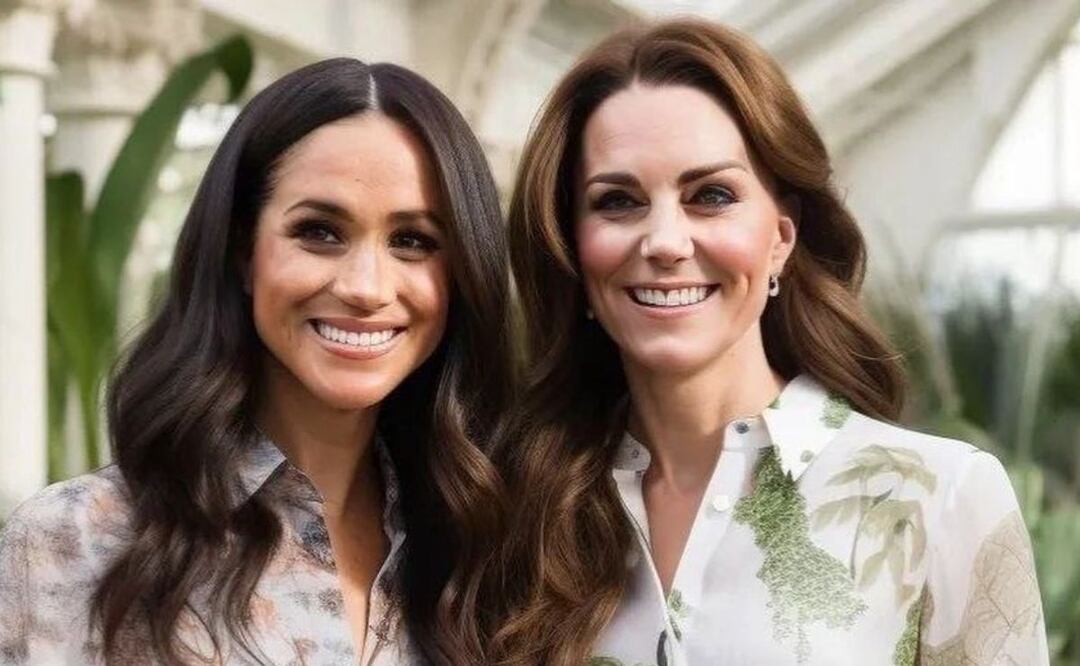 Meghan Markle y Kate Middleton. Fuente: Instagram @1royalnews