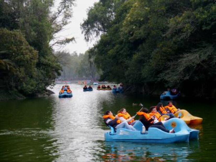 Cuando se iba a pescar al lago de Chapultepec
