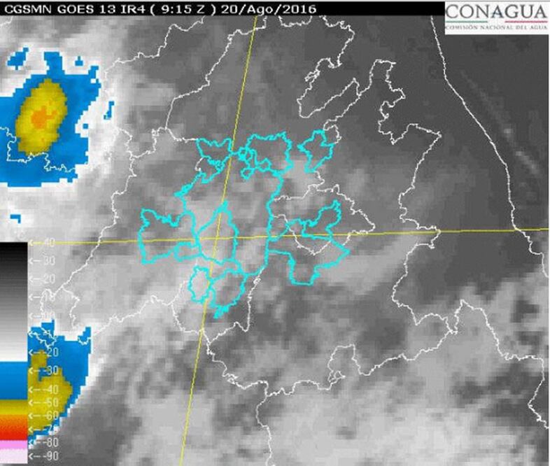 Las temperaturas máximas serán entre 25 y 27 grados centígrados y las mínimas de 14 a 16 grados centígrados (CONAGUA)