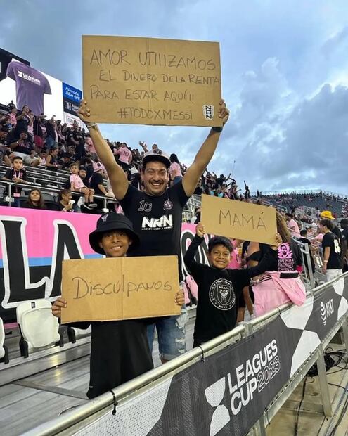 El aficionado del Inter Miami. Fuente: Twitter @ShowmundialShow