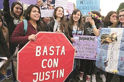 Marchan en Argentina pidiendo por Justin Bieber
