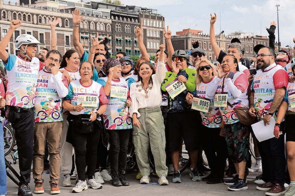 En la inauguración de la ciclovía, Clara Brugada dijo que Tlalpan es la más diversa en movilidad. Foto: Especial