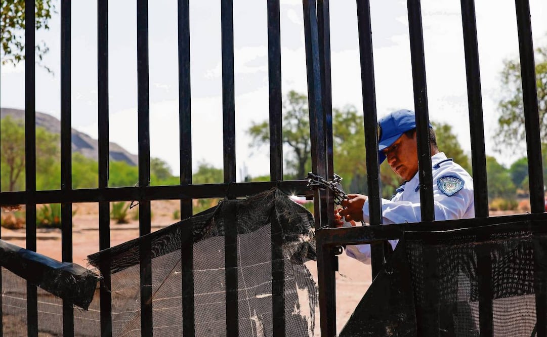 Ayer, Teotihuacán resguardado. Foto: Diego Simón / EL UNIVERSAL