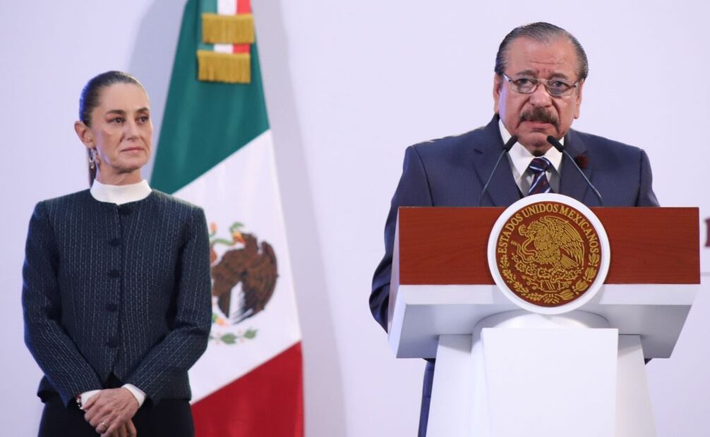 Raúl Jiménez Vázquez, entonces consejero adjunto de Control Constitucional de la Presidencia, en la conferencia matutina del 31 de octubre de 2024. Foto: Daniel Augusto/ Cuartoscuro
