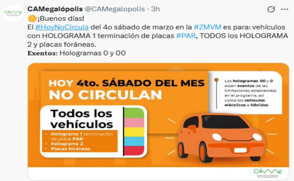 Foto: X @CAMegalopolis