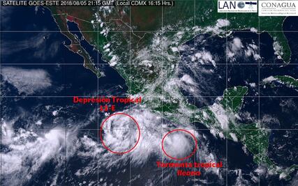 Se forma tormenta tropical “Ileana” en el Pacífico