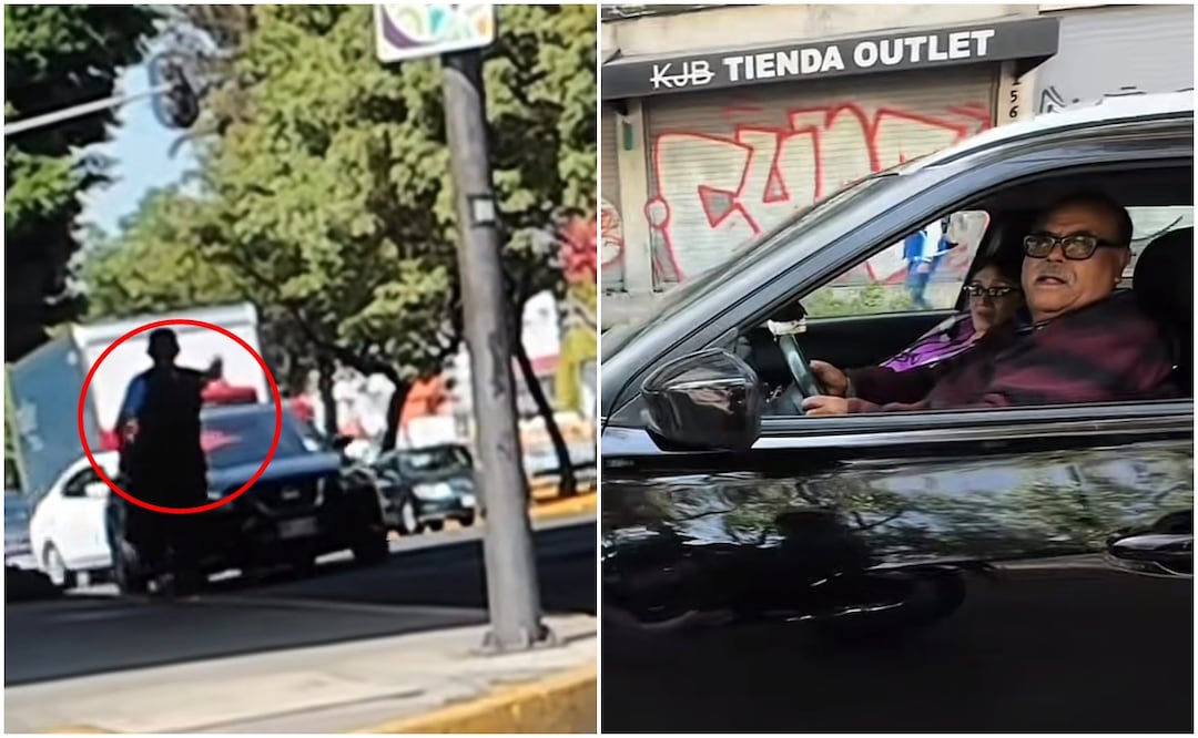 El conductor, sin sospechar de que las personas estaban coludidas, intentó bajarse a revisar el neumático. Foto: TikTok @esebrandon