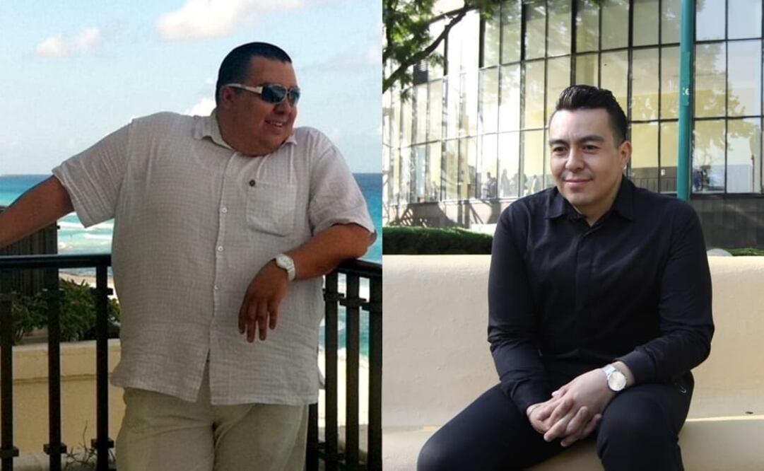 Hace cinco años, Ángel Gómez pesaba 154 kilos, padecía crisis severas por alta presión arterial y estaba a punto de desarrollar diabetes. Fotografía: especial