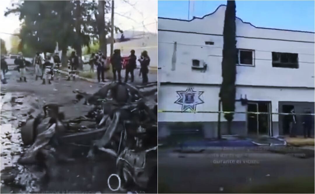 "Pude perder a mis hijas", expresa vecina de Acámbaro, Guanajuato; que grabó los daños que provocó el coche bomba. Foto: Captura de pantalla