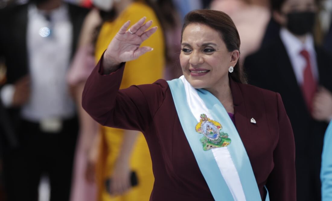 La presidenta hondureña Xiomara Castro. Foto: EFE